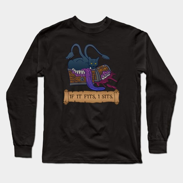 If it fits, I sits. Long Sleeve T-Shirt by CCDesign